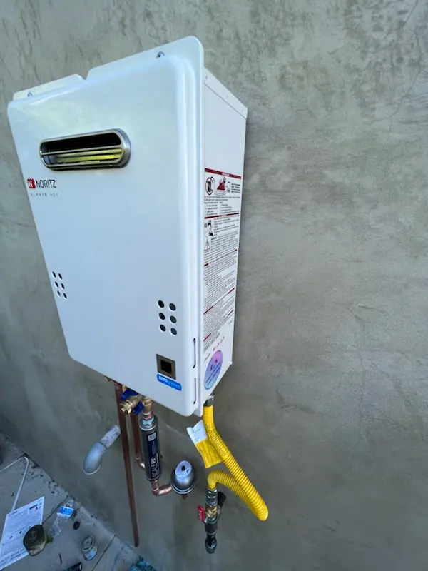 Tankless water heater installation for King Court homes